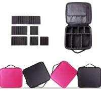 Caja de cosméticos multifuncional de gran capacidad, tela Oxford impermeable, absorción de golpes, partición interna ajustable - details 9