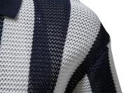 Polos 100% de algodón ahuecados para hombre, Polos de manga corta tejidos con cuello en V transparentes, Polos sexis para hombre, nuevo verano - details 7