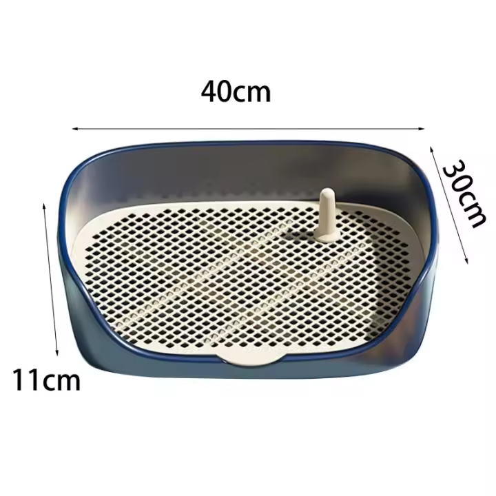 Orinal portátil para perros, caja de arena antisalpicaduras, Wc, herramienta de limpieza para cachorros y gatitos - 1