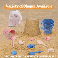 Set de Juguetes de Playa para Niños TYRY.HU Cubo de Silicona, Pala, Accesorios - details 5