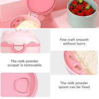 Caja de almacenamiento de leche en polvo para bebé, contenedor portátil de alimentos para cerdo, cereales esenciales, aperitivos, sin BPA - details 5
