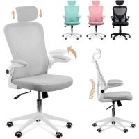 Silla de Oficina Ergonómica Ajustable, Reclinable, Soporte Lumbar, Reposacabezas, Plegable, Transpirable, Ruedas Giratorias 360° Soporta hasta 120kg - details 3