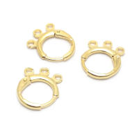 Aretes de Cuerda de Metal Dorado de 18K Diseño Redondo Rectangular de Alta Calidad - details 110