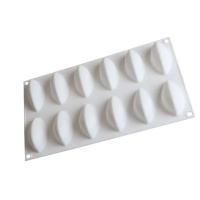 Fondant's nuevo 12 moldes de silicona con cavidad en forma de Quenelle, herramienta de decoración de pasteles, bandeja de chocolate para hornear - details 2