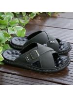 Chanclas de gran tamaño para hombre, sandalias de verano para exteriores, chanclas casuales, cien una palabra, arrastre al aire libre, zapatos de playa - details 8