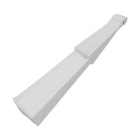Abanico plegable de mano de tela plástica para damas y hombres blanco - details 1