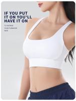 Sujetadores deportivos para Yoga y Fitness para mujer, Top de nailon, ropa interior Sexy transpirable para gimnasio - details 1