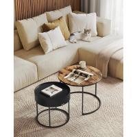 Mesas de Centro Modernas Juego de 2 Mesa Redondas auxiliares Estilo Nido - details 7
