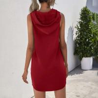 Sudadera con capucha de encaje para mujer, ropa deportiva informal sin mangas, lisa, ajustada, ropa de calle, falda, Falda corta - details 47