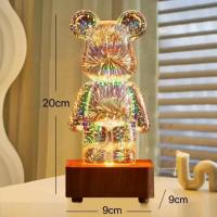 Luz LED Nocturna de Fueros Artificiales de Oso 3D Lámpara de Proyector USB - details 5