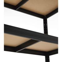 Estanterías Metálicas de Acero Galvanizado con 5 Baldas de MDF, Plata, 180x90x40cm Pack de 2 - details 11