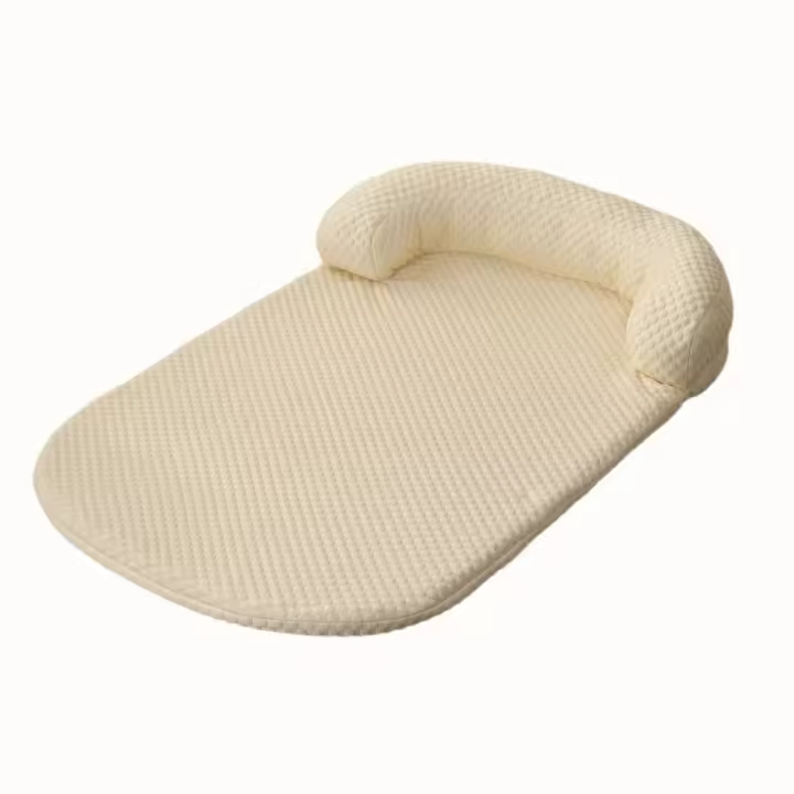 Estera refrescante segura y extraíble para mascotas, parte inferior antideslizante, transpirable, almohadilla para cama para perros, lavable, plegable, cojín para mascotas, perrera - 1