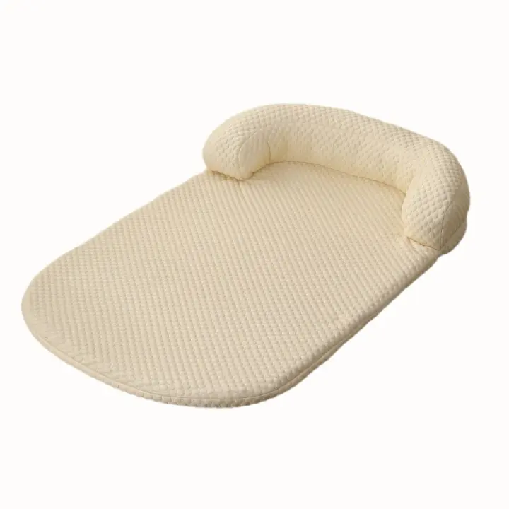 Estera refrescante segura y extraíble para mascotas, parte inferior antideslizante, transpirable, almohadilla para cama para perros, lavable, plegable, cojín para mascotas, perrera - 1