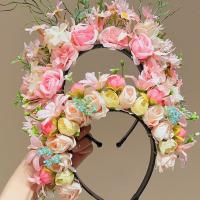 Tocado de flores con cabeza de Quanzhou, guirnalda de flores de estilo étnico, accesorios para el cabello, accesorios de fotografía - details 6