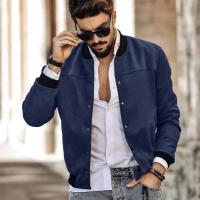 Chaqueta De Cuero Suelto Para Hombre Con Cuello Erguido Estilo Americano Casual Moda Primavera Otoño Botones Cardigan Moto & Biker - details 5