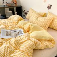 Funda de Edredón de Estilo a Cuadros Cubierta de Cama Doble Cara Material Amigable con la Piel - details 4