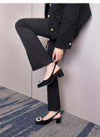 Zapatos de Mujer de Moda Sandalias Platas de Alta Gama con Tacón de Diamantes de Imitación - details 17