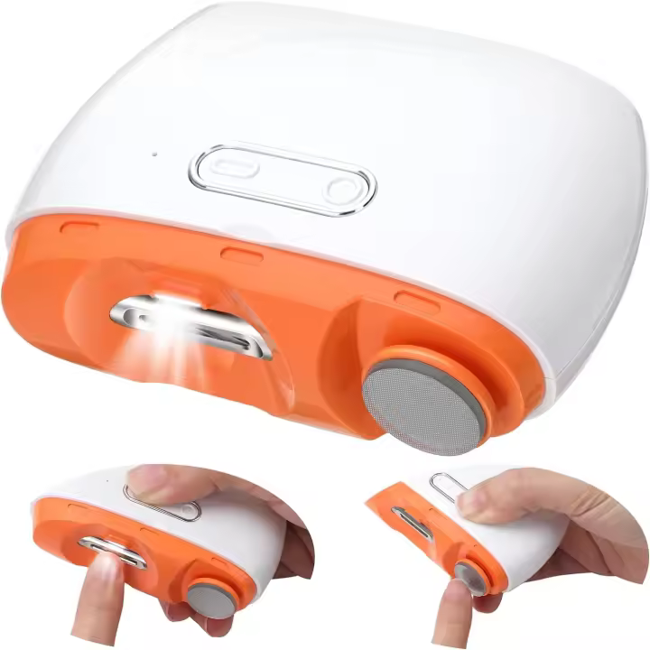 Cortaúñas Eléctrico Laelr 2 en 1 Luz LED 2 Velocidades Almacenamiento de Residuos de Manicura - 1