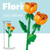 Flower Branches Colorful Flower Branches Series Home Desktop Ornaments Girls Assemble Children's Building Blocks Toys - details 8