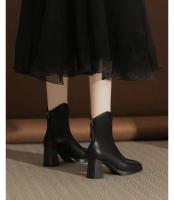 Nuevos tacones altos de cuero negro vendedores calientes, botas, botas de mujer de diseñador - details 6