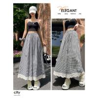 Pantalones Casuales de Encaje Estilo Completo de Pierna Ancha Culottes de Verano para Mujeres - details 22