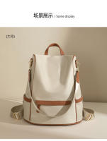 Mochilas de gran capacidad, bolsos de viaje para mujer, mochilas de colores a la moda, mochilas antirrobo funcionales impermeables, diseño Vertical de tendencia informal - details 17