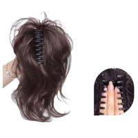 Peluca sintética de cola de caballo de sirena en cascada, extensión de cola de caballo, Clip de garra, cola de caballo corta y rizada, pieza de pelo de moño desordenado y esponjoso Natural - details 14