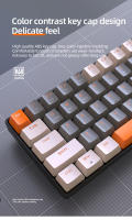 Teclado Mecánico Inalámbrico 60% Bluetooth Doble Modo Hot-swap Ziyoulang K68 Mini 68 Teclas Rojo Para PC/iPhone/iPad - details 8