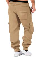 Pantalones de Sudadera para Hombres Ajuste Recto, Manga Larga, Multiple Bolsillos, Cordón, Ropa de Calle y Deportiva - details 16