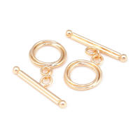 Pulsera de Tirantes Geométricos de Latón Dorado 18K Clasps para Hacer Joyería DIY - details 15