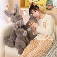 Muñeco de Peluche de Burro gris para bebé, muñeco de felpa suave de 23/40/60CM, regalo de decoración de habitación de cumpleaños infantil - details 13