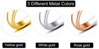 Anillo de Moissanita de Alta Calidad para Mujeres en Oro Amarillo/Blanco 9mm Corte Redondo D/VVS1 Anillo Solitario para Compromiso y Boda - details 1