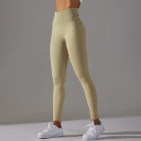 Leggings de yoga sin costuras para mujer, ropa deportiva de entrenamiento, pantalones deportivos de cintura alta - details 23