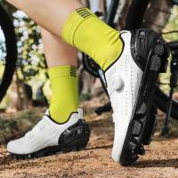 Zapatillas de ciclismo para hombre, calzado para bicicleta de montaña, Compatible con el sistema SPD, calas de Pedal para montar en exteriores e interiores - details 8