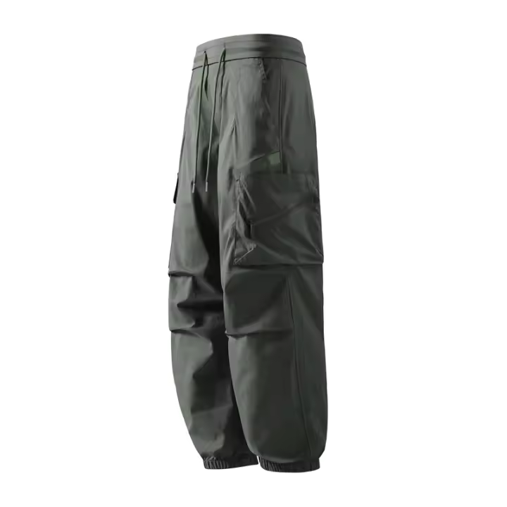 CHAIFENKO Pantalones Cargo para Hombres Estilo Retro Multiple Bolsillos - 1