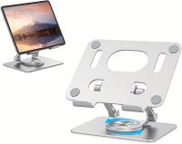 Soporte plegable para tableta con rotación de 360 °, accesorio ajustable de aluminio para teléfono, de 4,7 a 12 pulgadas, para IPad MiPad MatePad Tab - details 11