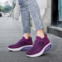 Zapatillas de Mujer con Cojín de Aire Gris Zapatos de Correr Ligeros de Malla Transpirable Antideslizantes de Clavos de Textura para Primavera/Verano - details 17