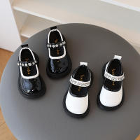 Nueva Moda Primavera Zapatos Individuales para Niñas Xiaoxiangfeng Suela Suave de Diamantes de Cristal Calzado Infantil de Cuero - details 13