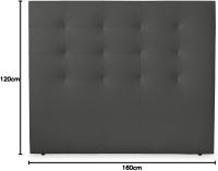 Molo Paris Acolchado de Alta Gama Tapizado en Piel Tamaño 160 x 120 cm Poste de Cama 150 Blanco - details 38