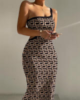Moda mujer nueva tendencia Z Color sólido Sexy elegante Godde Single ulder Drees - details 13