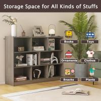 Estantería Infantil de 3 Niveles Organizador de Juegos de Madera Mueble Multiuso para Libros y Juegos 122 x 32 x 93 cm Blanco - details 12