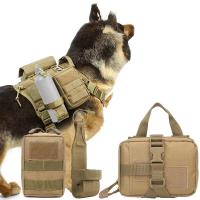 Bolsas tácticas para perros Molle, juego de cinturón, pegatina, entrenamiento militar, chaleco - details 0