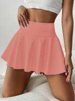 Skort Deportivo de Tiro Alto para Mujer - , Mezcla de Espándex/Poliestere Elástico, Plisado con Bolsillos para Tenis, Correr y Estilo Activo, Ropa Casual Atlética |   Textura Suave - details 2