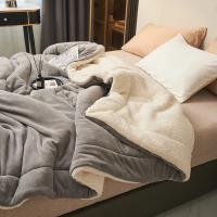 Manta cálida de doble cara para invierno, manta gruesa de franela de imitación de forro polar, colcha cómoda, Sábana - details 10
