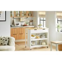 Cocina con 2 cajones y 2 estantes, con Tablero Grande, Madera de ingeniería, Blanco - details 6