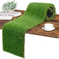 Musgo artificial sintético, alfombra de hierba verde de imitación, decoración exterior, accesorios de jardín - details 5