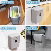 Contenedor de compostaje de cocina, para colgar en el encimera o sobre el fregadero, con armario/baño/dormitorio - details 4