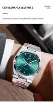 Reloj de Cuarzo MAYZHISU para Hombres Acero Inoxidable, Resistente al Agua, Calendario Doble, Estilo de Ocio y Negocios - details 1