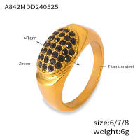Los anillos de lujo de desplazamiento de moda con las incorporaciones de Diamantes de Colores, Maple de Titanium, Joyas Clásicas y exquisitas de anillos de pendientes para Mujeres - details 4