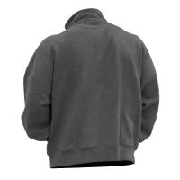 Jersey de cuello alto de terciopelo para hombre, suéter informal de color sólido, media cremallera, talla grande, tendencia de invierno - details 31